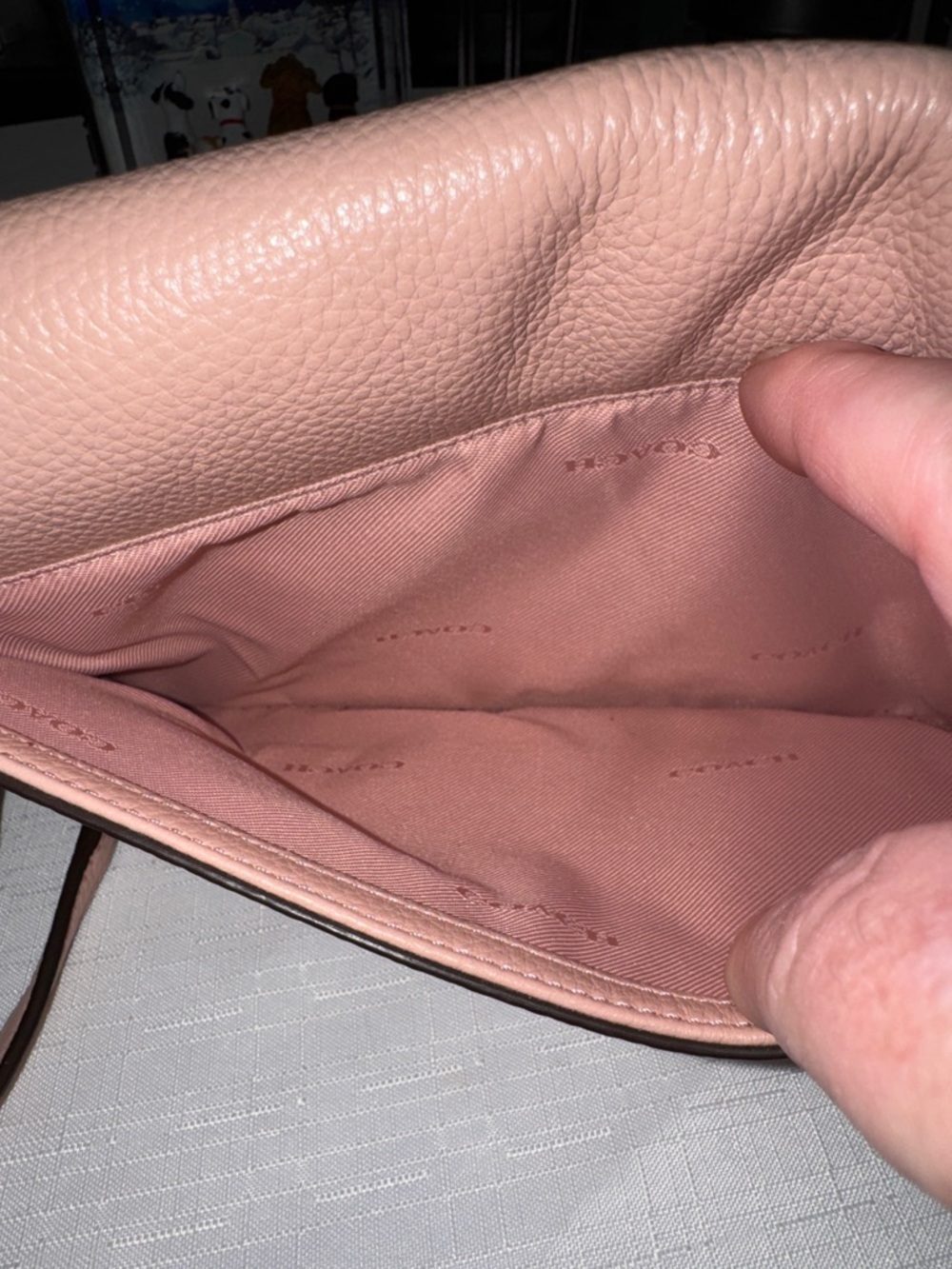 Coach Crosstown Vintage Leather Turnlock Crossbody - Blush Pink - Picture 11 of 16